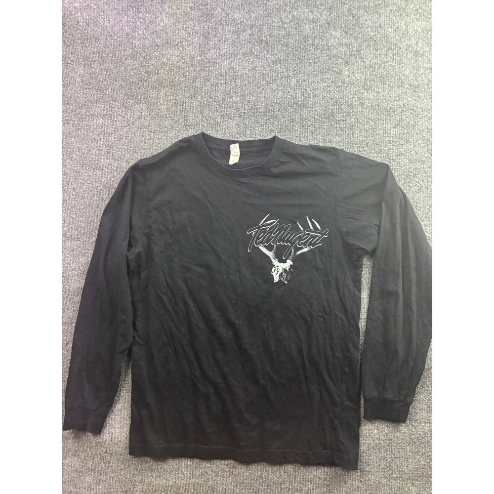 Anvil Ted Nugent Shirt Mens Medium Black Long Sleeve American Bloodbrothers 2010